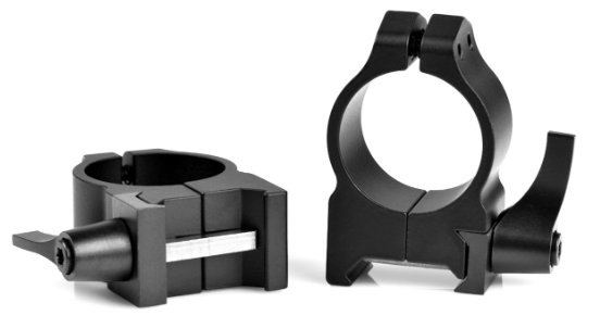Warne 201LM 1 inch, QD, Medium Matte Rings