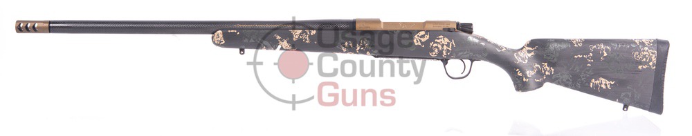 Christensen Arms Ridgeline FFT Burnt Bronze/Carbon, Green, Tan, 7mm PRC, 22" BBL, 4 Rds