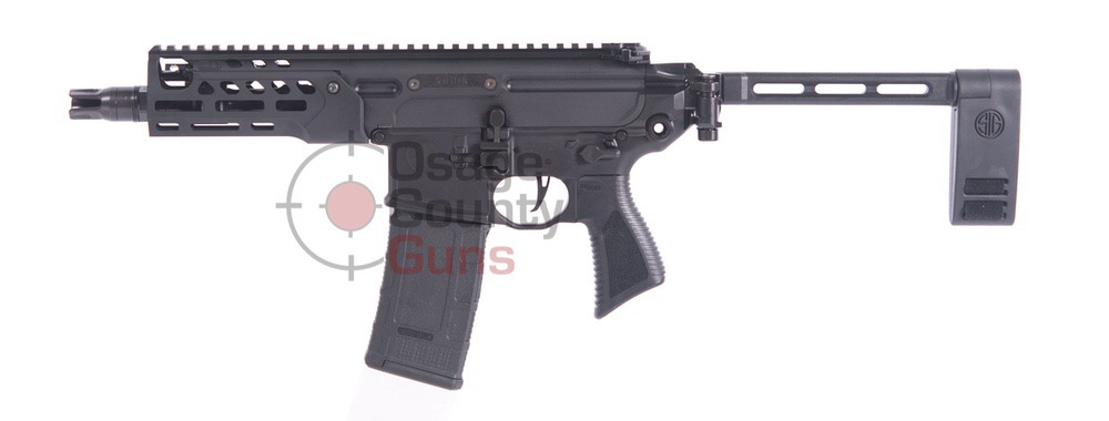 Sig Sauer MCX Rattler LT Pistol w/Folding PCB Stock, 300 BLK, 6.75" BBL, 30 Rds