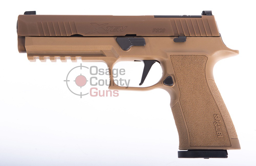 Sig Sauer P320-XTen, Optic Ready, Coyote, 10mm, 5" BBL, 2x15 Rds