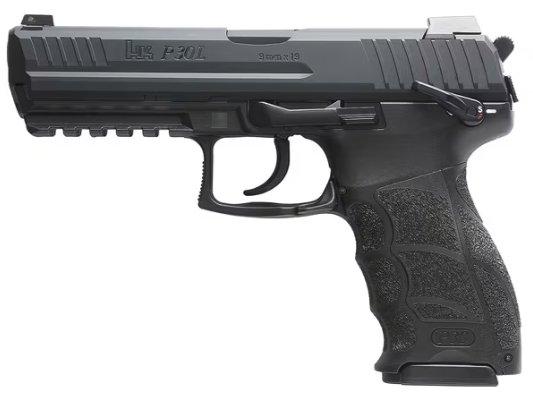 Heckler & Koch P30L S V3, 9mm, 4.45" BBL, 2x15 Rds