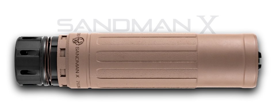 Dead Air Sandman X FDE 7.62 GMS Low Back Pressure Silencer w/ DA438 KeyMo