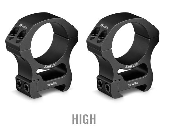 Vortex Pro Series 30mm Rings (High)