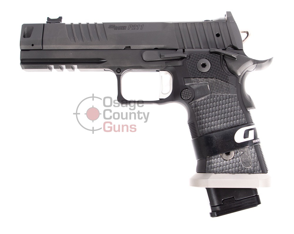 Sig Sauer P211-GTO, 9mm, 4.4" BBL w/Comp, SAO, 2x21/1x23 Rds