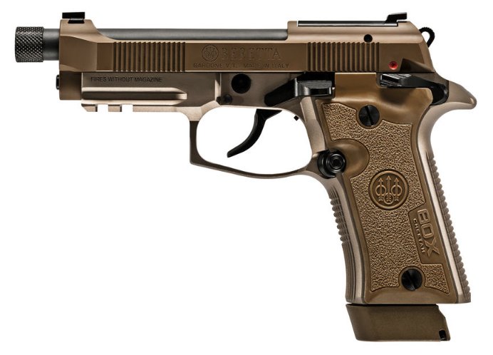 Beretta 80X Cheetah Tactical Desert w/ Threaded Barrel, .380 ACP, 15rd, FDE, 4.4in, 2 mag(s)