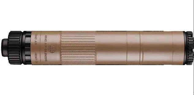 Dead Air Mojave 9 FDE Modular 9mm GMS Silencer w/ 1/2-28 piston