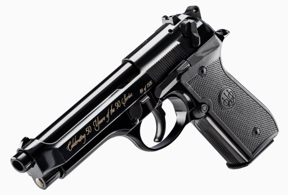 Beretta 92SB Repro 50th Anniversary, 9mm, 4.9", 15rd