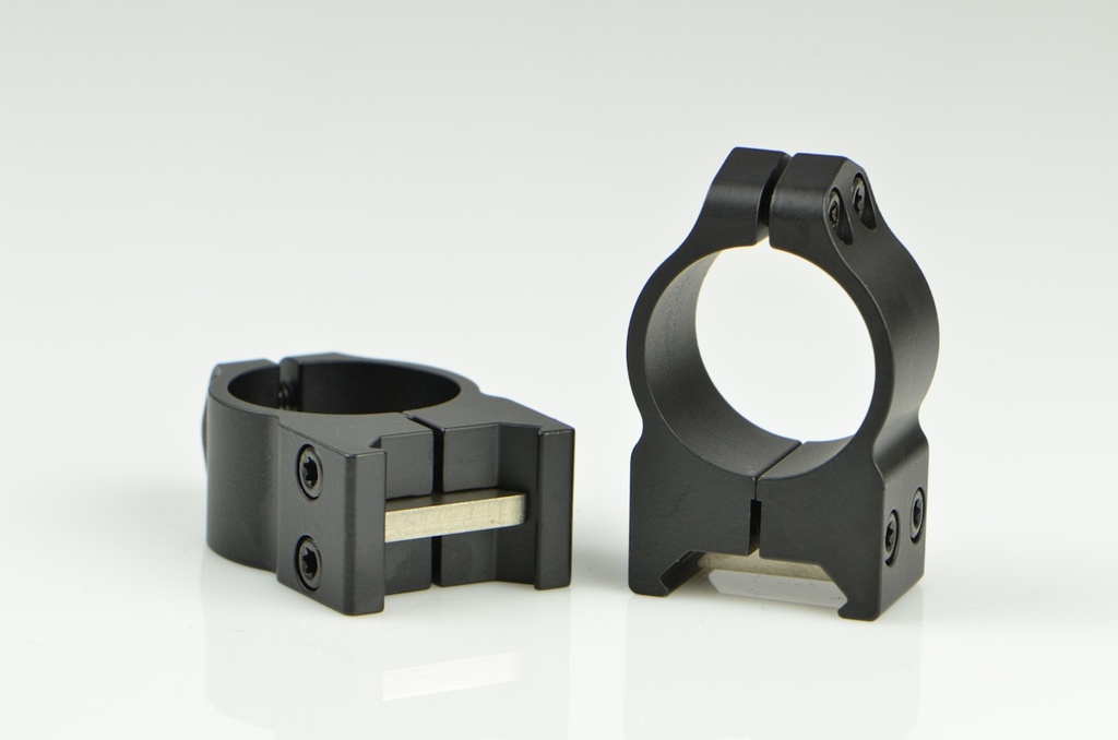 Warne 201M 1" Fixed Medium Matte Rings