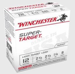 [TRGT128] Winchester Super Target, 12 Ga, 2-3/4", 1-1/8oz, 8 Shot, 25 Rds
