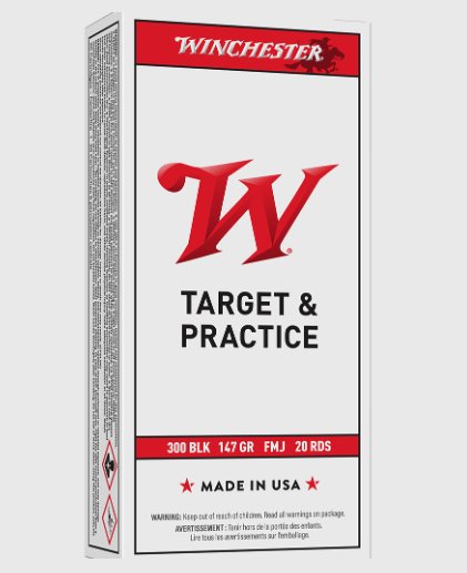 Winchester 300 Blackout 147 gr FMJ 20 Rds