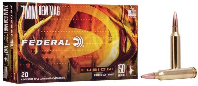 Federal Fusion Soft Point - 150gr - 7mm Rem Mag - 20rds