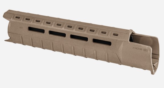 Magpul MOE Slim Line Handguard, Fits AR-15 Mid Length, FDE