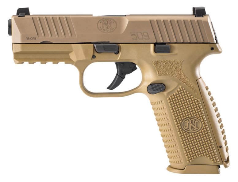 FN Herstal 509 NMS FDE, 9mm, 4" BBL, 1:10" Twist, 2x17rd