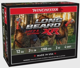[STLB12L4] Winchester Long Beard XR, 12 Ga, 3.5",#4,  2oz,  Shot-Lok w/ Plated Lead Shot, 10rd box