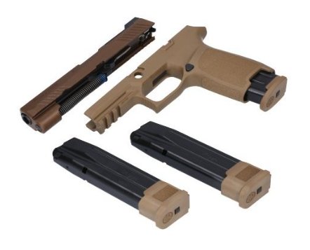 Sig Sauer P320-M17 CAL-X Kit Coyote, 9mm, 4.7" BBL, 1x17 Rds, 2x21 Rds