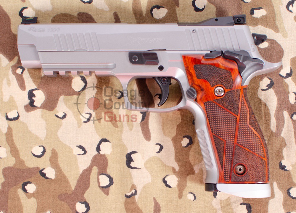Sig Sauer Custom Works P226 XFive Classic Stainless/Wood Grips, 9mm, 5" BBL, (3) 10 Rds