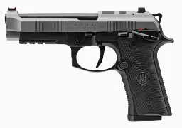 [J92FSR915] 92XI SAO, Black w/Silver Cerakote Slide, 9mm, 4.7" BBL, 2x15 Rds