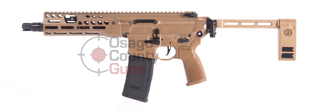 Sig Sauer MCX Pistol w/Folding Brace, IR Cerakote FDE, 300 BLK, 9" BBL, 30 Rds