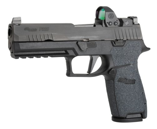 Hogue Sig Sauer P320 9 / 40 / 357 - Wrapter Grit Adhesive Grip - Black - Medium Grip Module Full Size