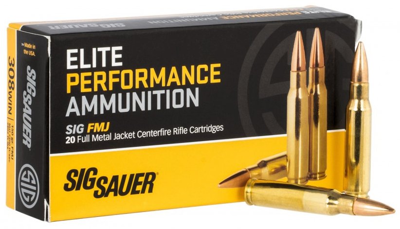Sig Sauer Elite Performance FMJ Ammo - .308 Win - 150gr - 20rd