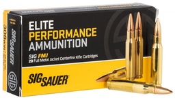 [E308B1-20] Sig Sauer Elite Performance FMJ Ammo - .308 Win - 150gr - 20rd