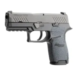 [Hogue-17669] Hogue Sig Sauer P320 9 / 40 / 357 - Wrapter Grit Adhesive Grip - Black - Medium Grip Module Compact