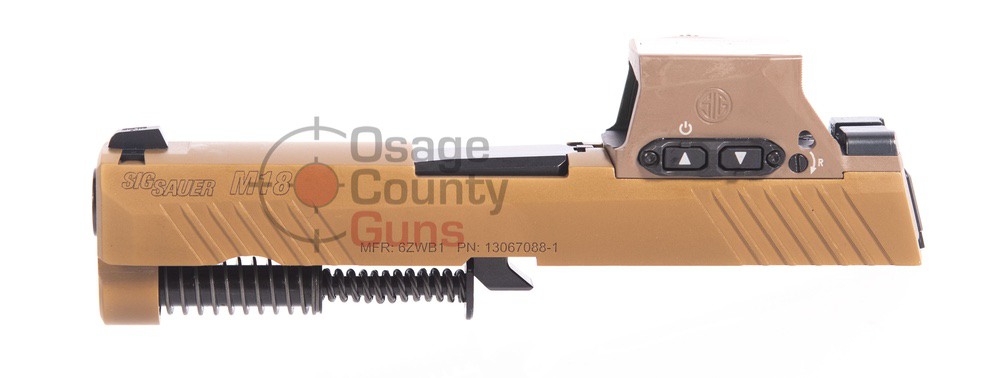 Sig Sauer APP Only M18 Slide & Barrel Assy w/ROMEOM17, 9mm, 3.9" BBL, Coyote