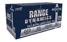 [223A-CASE] Fiocchi Range Dynamics FMJBT, .223 Rem, 55 Gr, 1000rd Case