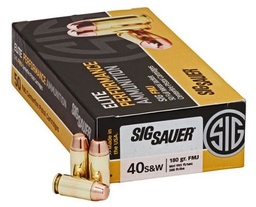 [E40SB2-50] Sig Sauer .40 S&W FMJ 180gr - 50RD