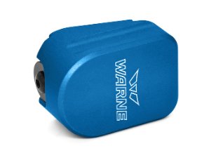 Warne Mag Extension Fits Sig Sauer P320, Blue, Capacity +0, 9mm