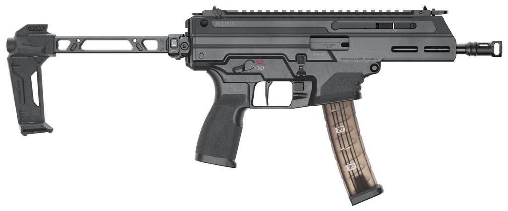Springfield Armory First Line Kuna w/Brace, 9mm, 6" BBL Threaded, 2x30 Rds