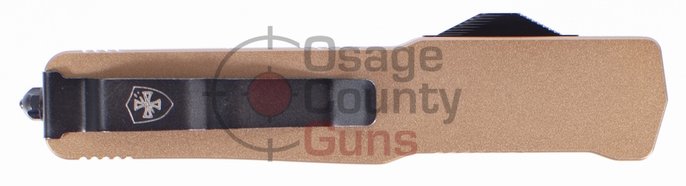 Templar Knife OTF Anodized Bronze - Aluminum - Slim - Drop