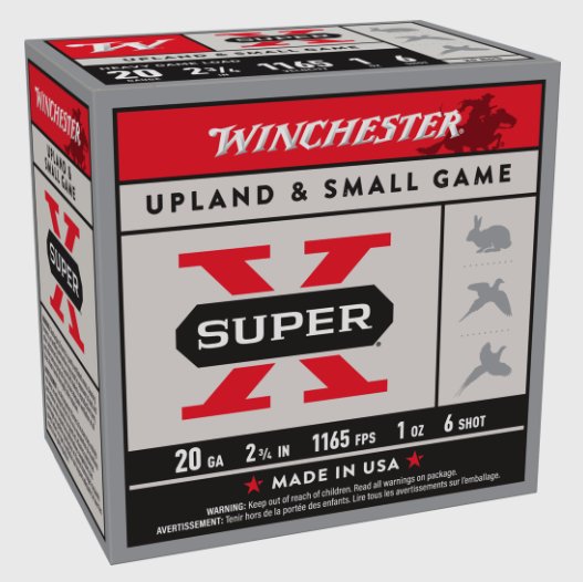 Winchester Super-X, 20 Ga, 2-3/4", 1 oz, 25 Rds