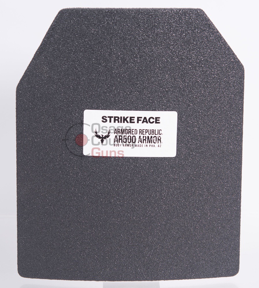 AR500 10"x12" Level III Multi-Curve Base Coat Body Armor Plate