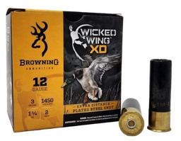 [B193411232] Browning 12 GA 3" #2 WICKED WING XD 1-1/4 OZ, 25rd Box