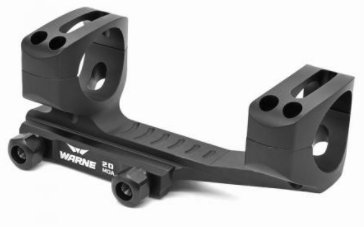 Warne 20MOA, Extended Skeletonized 30mm MSR Mount, Black
