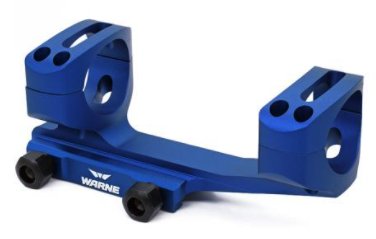 Warne Gen 2, Extended Skeletonized 1 inch MSR Mount, Blue