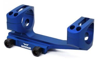 Warne Gen 2, Extended Skeletonized 34mm MSR Mount, Blue