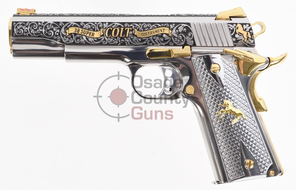 Colt 1911 Competition Oro Blanco, .38 Super, 5", 9rd