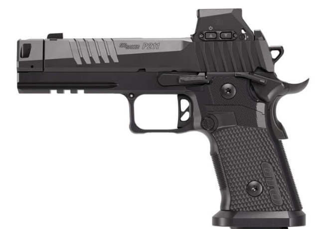 P211, 9MM, 4.4IN, BLK, SAO, X-RAY 3, ALLOY GRIPS, (3) 10RD STEEL MAG, SIG -LOC PRO, COMPENSATOR, BLACKOUT