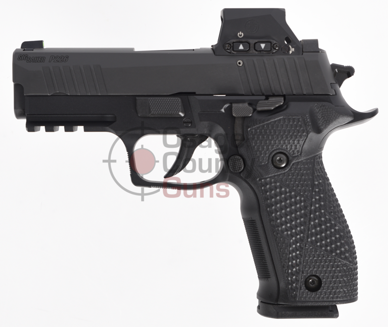 SIG P226, 9MM, 3.8IN, X-SERIES, BLK, DA/SA, X-RAY 3, G10 GRIP, (3) 18RD STEEL MAG, SIG-LOC PRO