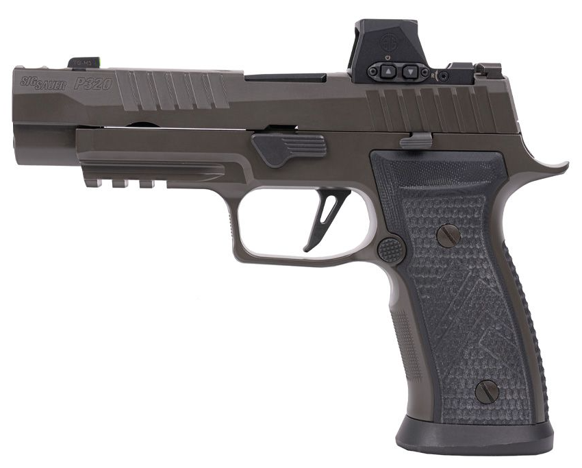 P320, 9MM, 3.9IN, LEGION GRAY, STRIKER, X-RAY 3, AXG MODULAR GRIP, (3) 21RD MAG, SIG-LOC PRO, MAGWELL, COMP