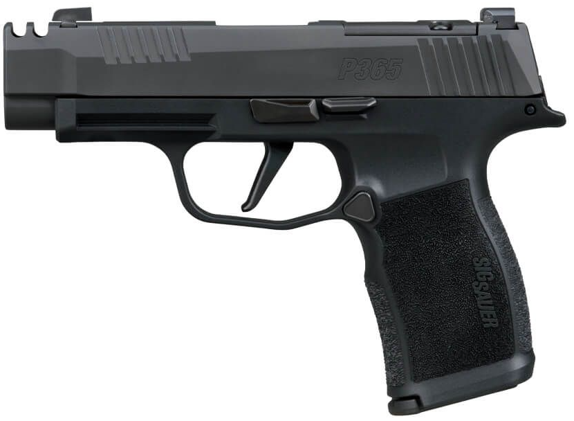 SIG P365, 380 ACP, 3.1IN, X-SERIES, BLK, STRIKER, X-RAY 3 OPTIC READY, POLYMER GRIP, (2) 10RD  MAG, COMPENSATOR