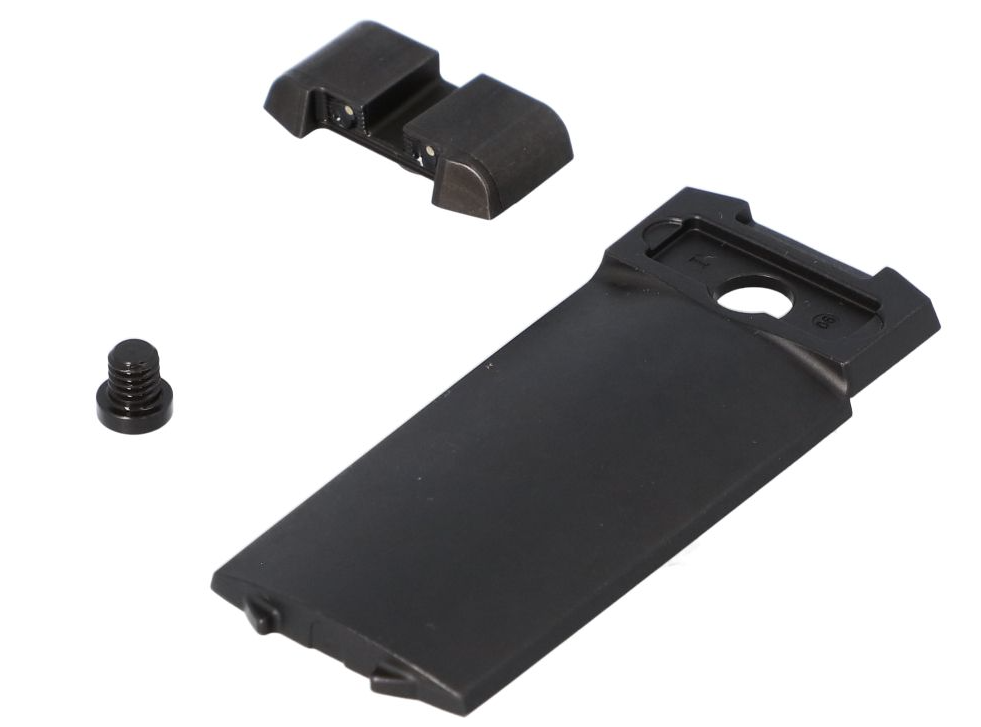 SIG SAUER REAR SIGHT ASSY, P320, M17, M18, SIGHT PLATE, SIGHT SCREW, BLK