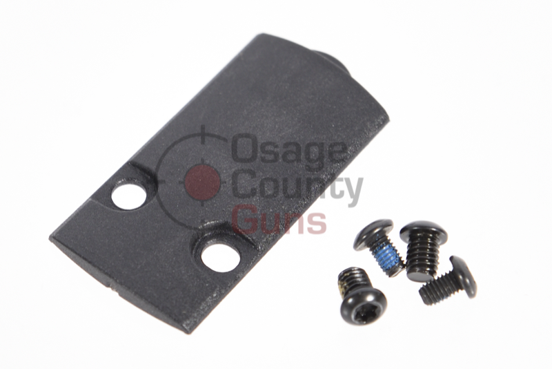 SIGHT PLATE COVER, P365X-380, POLYMER, W/ SCREWS, BLK