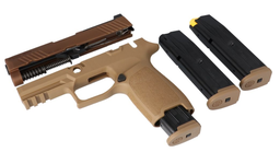 [CALX-M18-CSS-MS] SIG CAL-X KIT, P320-M18, 9MM, CARRY, COYOTE, (1) 17 RD, (2) 21 RD MAGAZINES