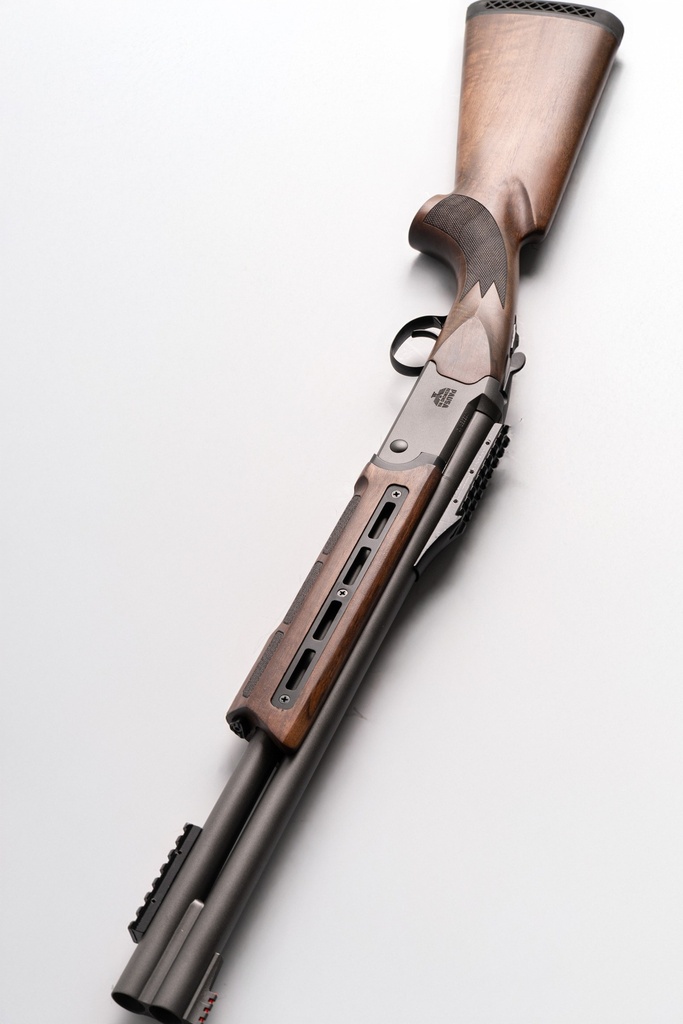 Panzer Arms Jaeger 12 Tactical O/U Disruptive Grey / Walnut — PAJAE12DGWS