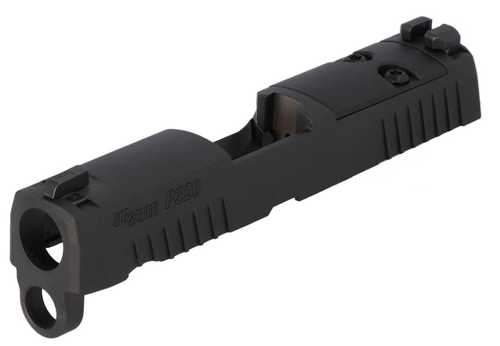 SLIDE ASSY, P320, X-SERIES, 9MM, 3.6IN, XRAY3 SIGHTS, R2 OPTIC READY, BLK