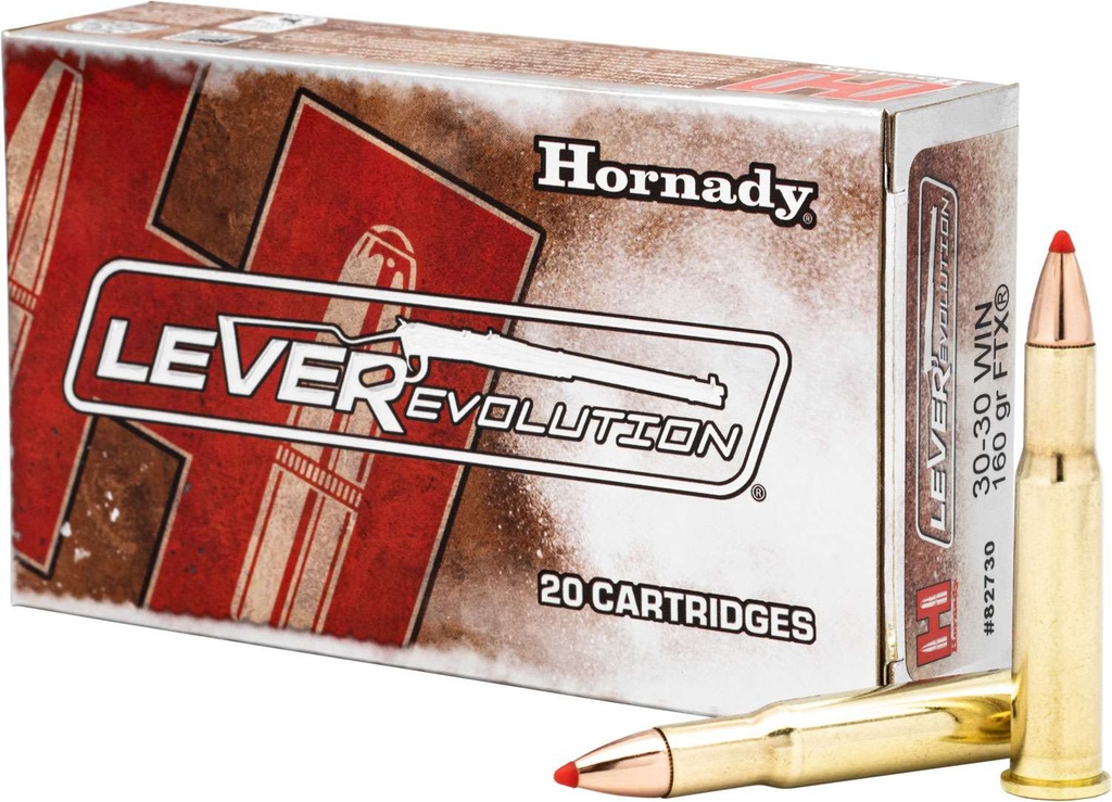 Hornady Ammo LeveRevolution, 30-30 Win, 160gr, 20rd
