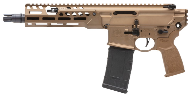 SIGMCX, 300 BLK, PISTOL, 9IN, FDE, SEMI, NO BRACE, (1) 30RD MAG